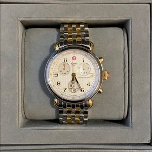 Gorgeous Michele Two-Tone CSX-39 Bracelet Watch